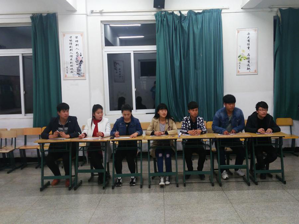 信息系举行校歌歌唱比赛选拔赛